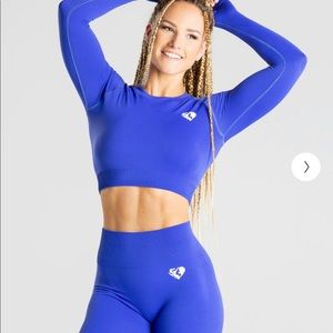 Royal blue Womensbest set.